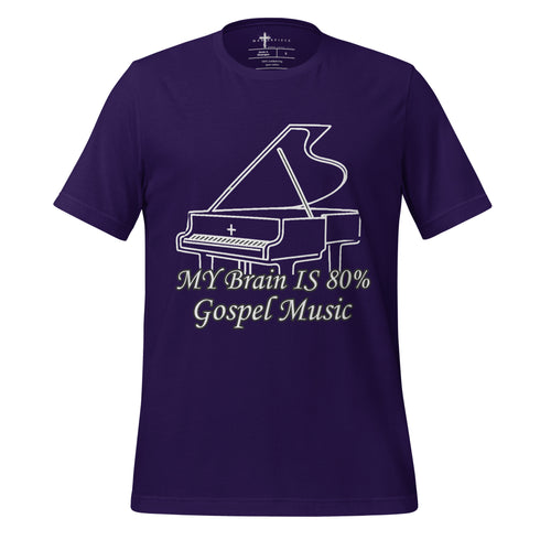 My Brain is 80% Gospel Music Christian Bible Verse T-Shirt